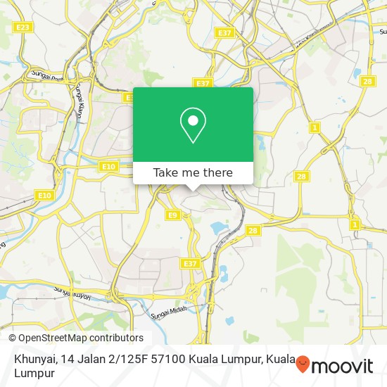 Khunyai, 14 Jalan 2 / 125F 57100 Kuala Lumpur map