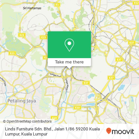 Linds Furniture Sdn. Bhd., Jalan 1 / 86 59200 Kuala Lumpur map