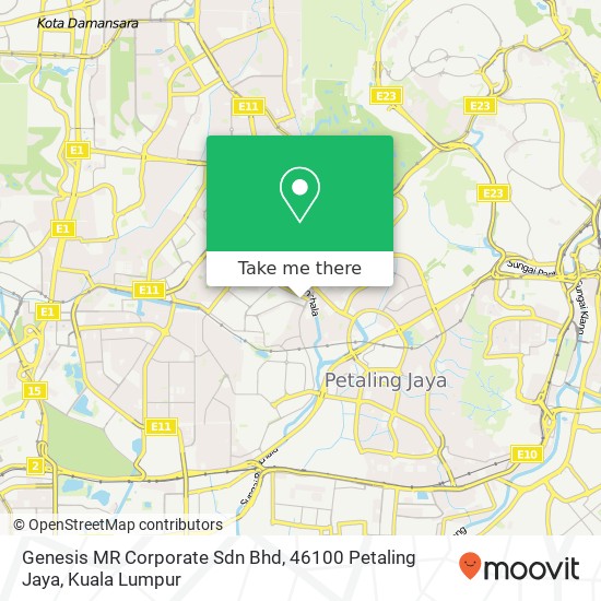 Genesis MR Corporate Sdn Bhd, 46100 Petaling Jaya map
