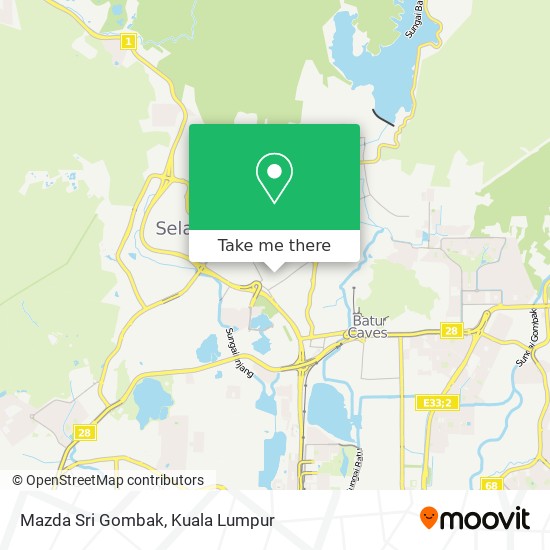 Peta Mazda Sri Gombak