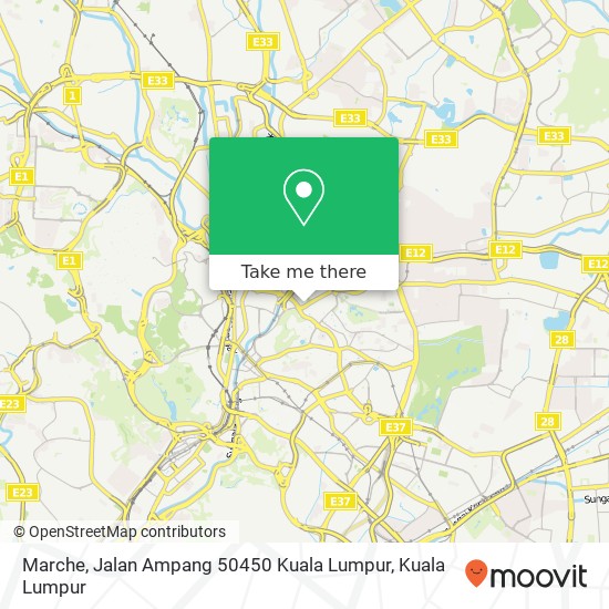 Peta Marche, Jalan Ampang 50450 Kuala Lumpur