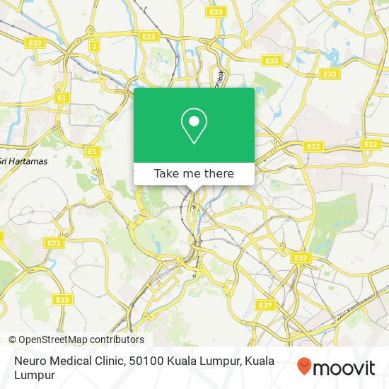 Neuro Medical Clinic, 50100 Kuala Lumpur map