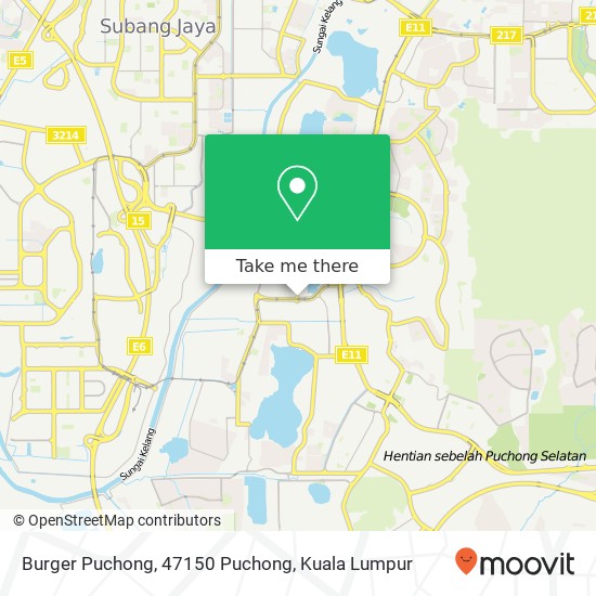 Peta Burger Puchong, 47150 Puchong