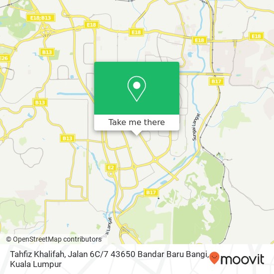 Tahfiz Khalifah, Jalan 6C / 7 43650 Bandar Baru Bangi map