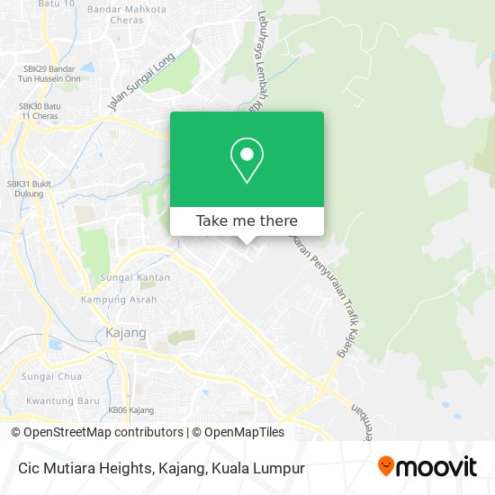 Cic Mutiara Heights, Kajang map