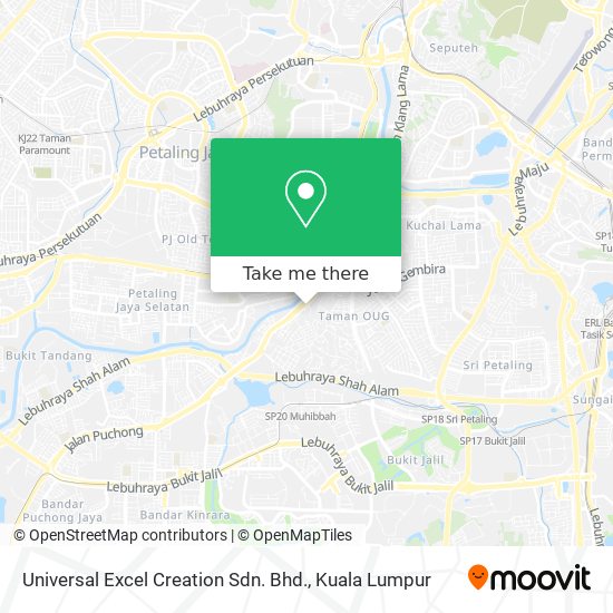 Universal Excel Creation Sdn. Bhd. map