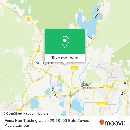 Finex Hair Traiding, Jalan 29 68100 Batu Caves map