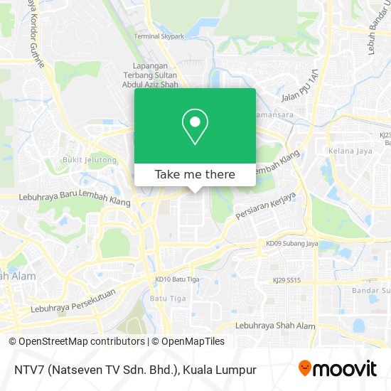 NTV7 (Natseven TV Sdn. Bhd.) map