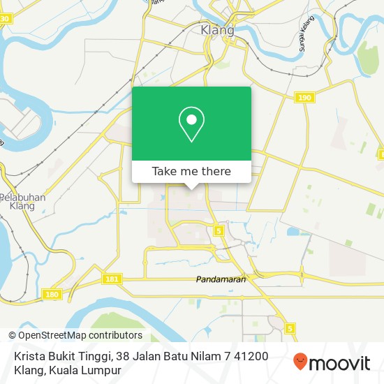 Peta Krista Bukit Tinggi, 38 Jalan Batu Nilam 7 41200 Klang