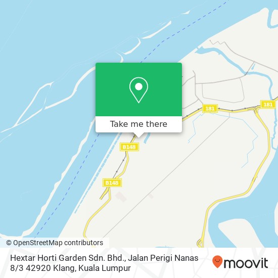 Peta Hextar Horti Garden Sdn. Bhd., Jalan Perigi Nanas 8 / 3 42920 Klang