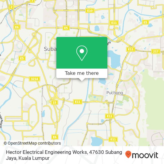 Peta Hector Electrical Engineering Works, 47630 Subang Jaya