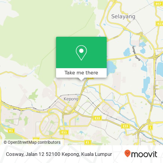 Cosway, Jalan 12 52100 Kepong map