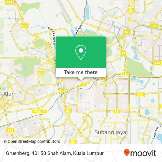 Gruenberg, 40150 Shah Alam map