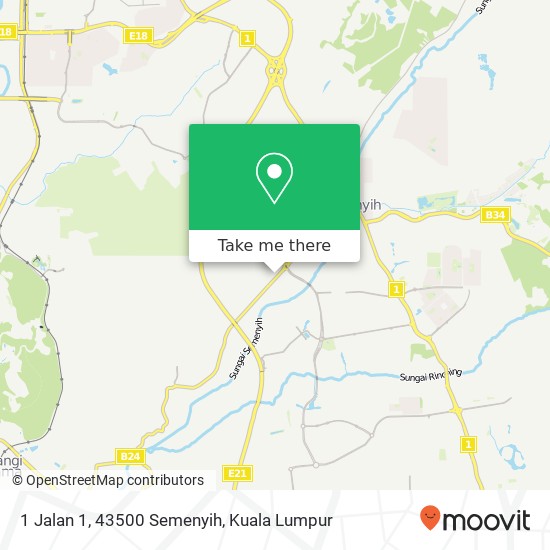 Peta 1 Jalan 1, 43500 Semenyih