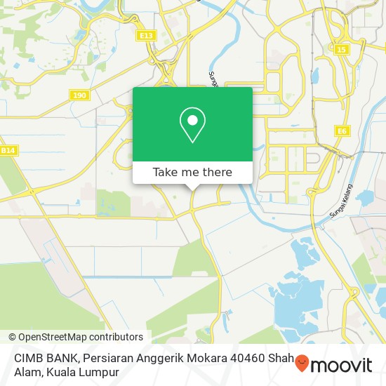 Peta CIMB BANK, Persiaran Anggerik Mokara 40460 Shah Alam