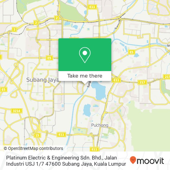 Platinum Electric & Engineering Sdn. Bhd., Jalan Industri USJ 1 / 7 47600 Subang Jaya map