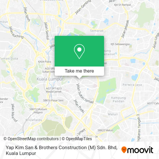 Yap Kim San & Brothers Construction (M) Sdn. Bhd map