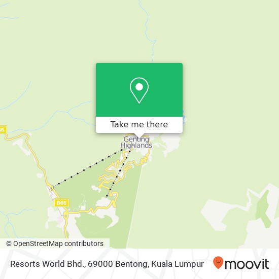 Resorts World Bhd., 69000 Bentong map