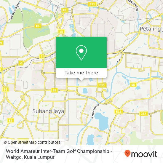 World Amateur Inter-Team Golf Championship - Waitgc map