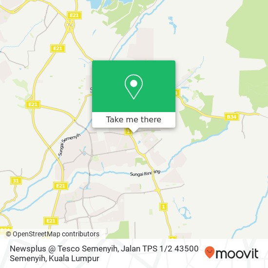 Newsplus @ Tesco Semenyih, Jalan TPS 1 / 2 43500 Semenyih map