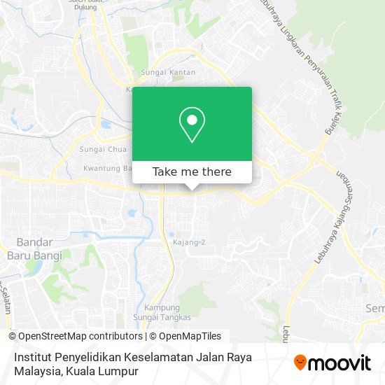 Peta Institut Penyelidikan Keselamatan Jalan Raya Malaysia