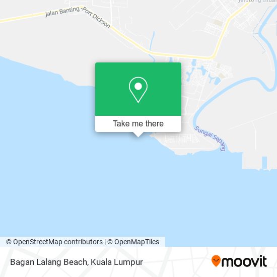 Bagan Lalang Beach map