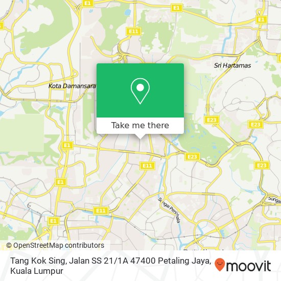 Tang Kok Sing, Jalan SS 21 / 1A 47400 Petaling Jaya map