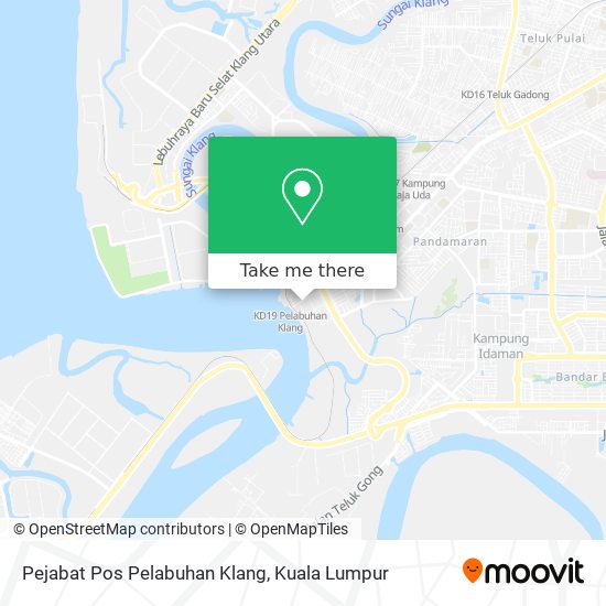 Peta Pejabat Pos Pelabuhan Klang