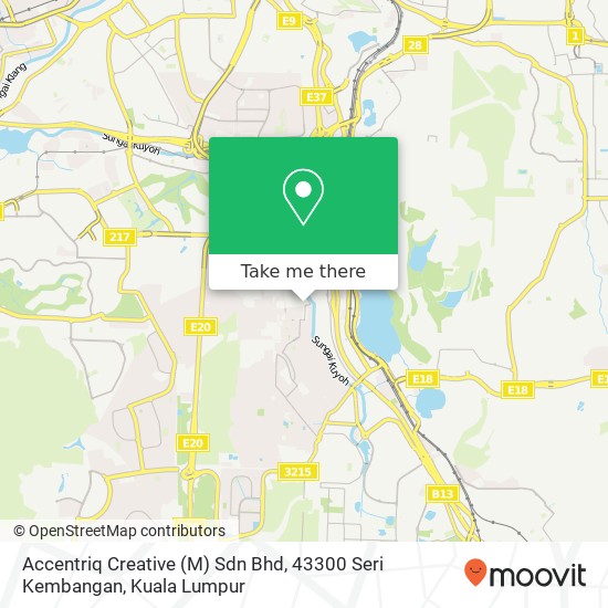 Accentriq Creative (M) Sdn Bhd, 43300 Seri Kembangan map