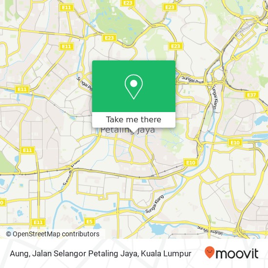 Peta Aung, Jalan Selangor Petaling Jaya