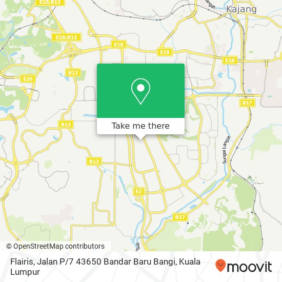 Flairis, Jalan P / 7 43650 Bandar Baru Bangi map