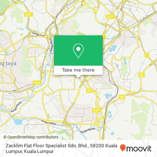 Zacklim Flat Floor Specialist Sdn. Bhd., 58200 Kuala Lumpur map