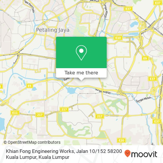 Khian Fong Engineering Works, Jalan 10 / 152 58200 Kuala Lumpur map