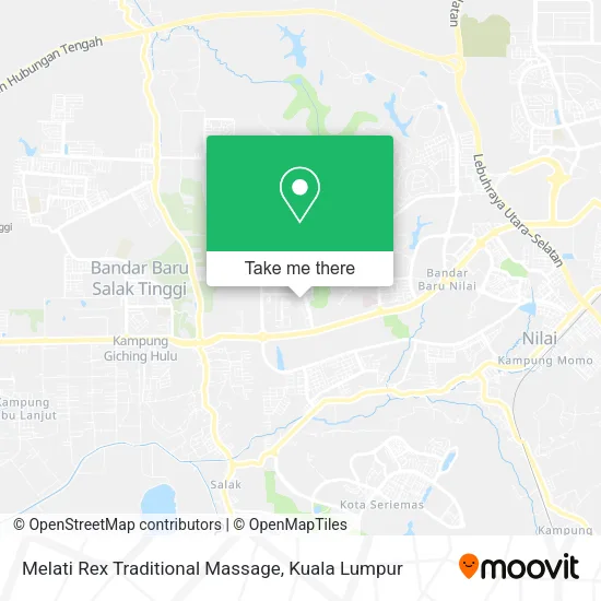 Melati Rex Traditional Massage map