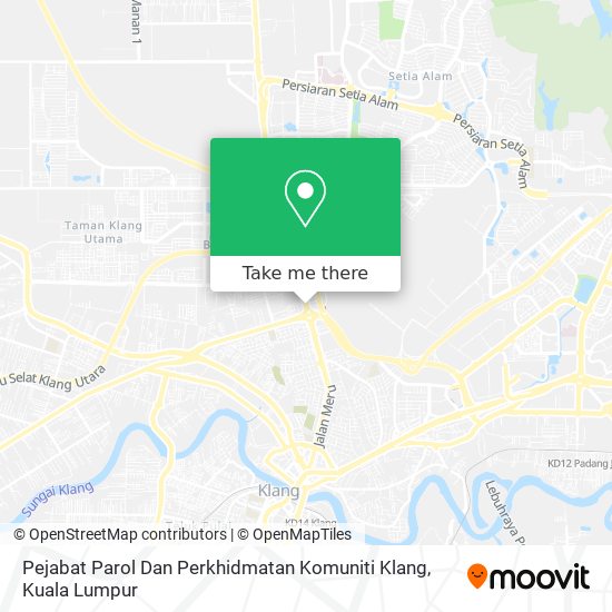 Pejabat Parol Dan Perkhidmatan Komuniti Klang map