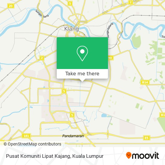 Pusat Komuniti Lipat Kajang map