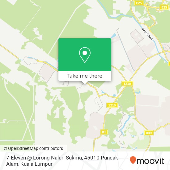 7-Eleven @ Lorong Naluri Sukma, 45010 Puncak Alam map