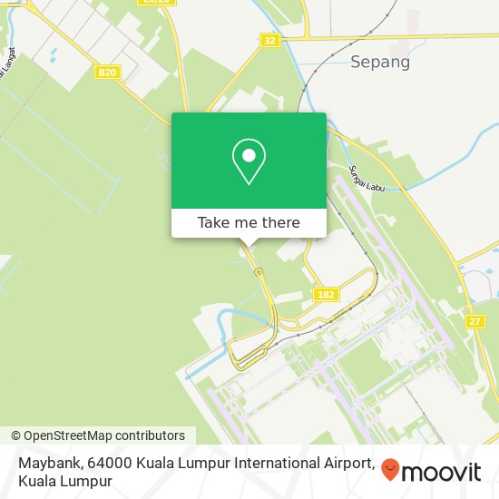 Maybank, 64000 Kuala Lumpur International Airport map