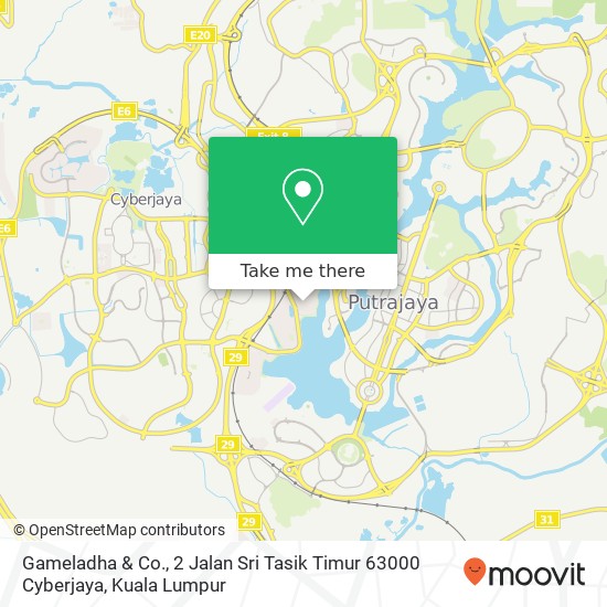 Gameladha & Co., 2 Jalan Sri Tasik Timur 63000 Cyberjaya map