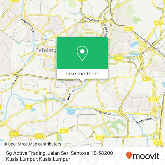 Peta Sg Active Trading, Jalan Seri Sentosa 1B 58200 Kuala Lumpur