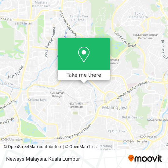 Neways Malaysia map