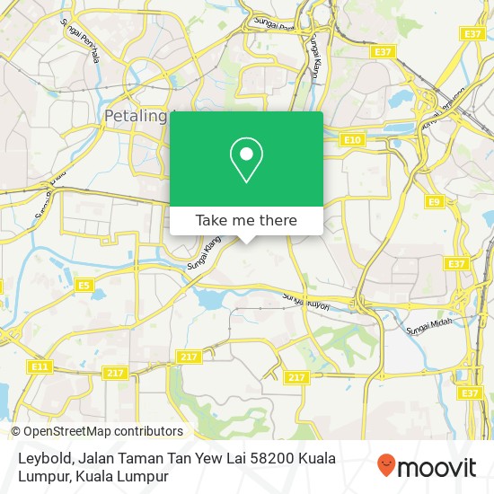 Leybold, Jalan Taman Tan Yew Lai 58200 Kuala Lumpur map