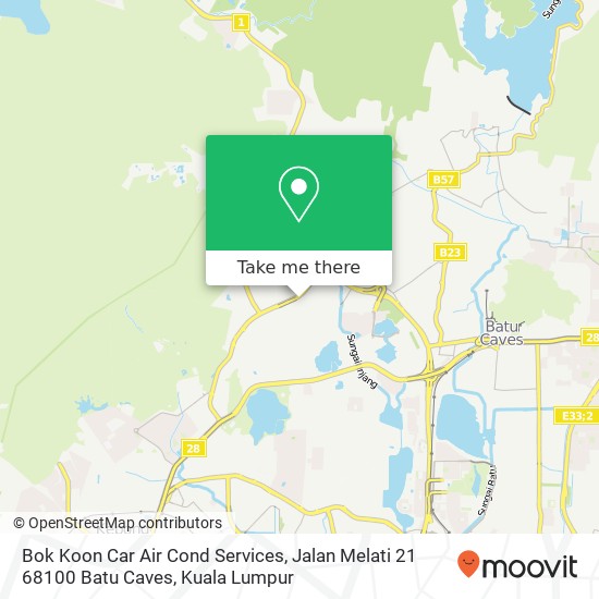 Bok Koon Car Air Cond Services, Jalan Melati 21 68100 Batu Caves map