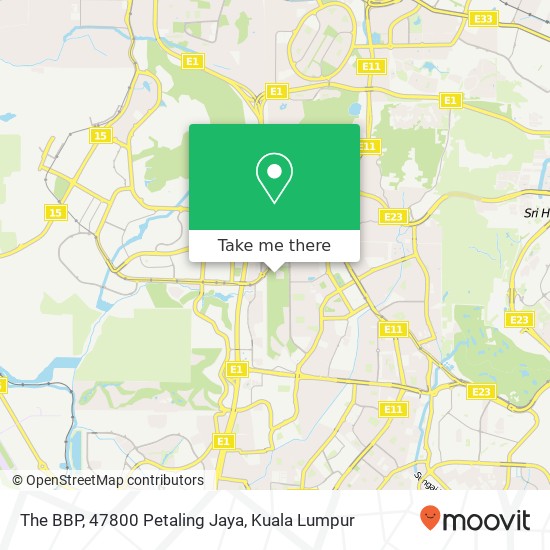 The BBP, 47800 Petaling Jaya map