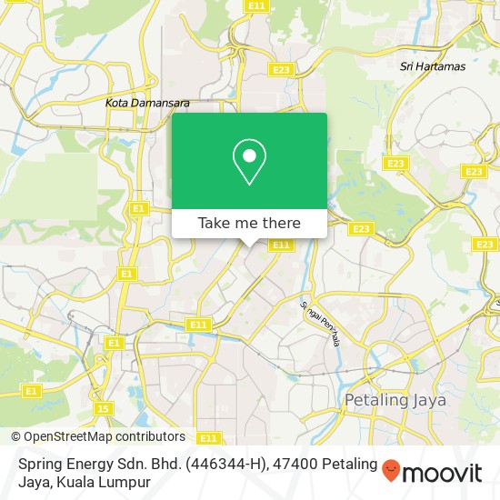 Spring Energy Sdn. Bhd. (446344-H), 47400 Petaling Jaya map