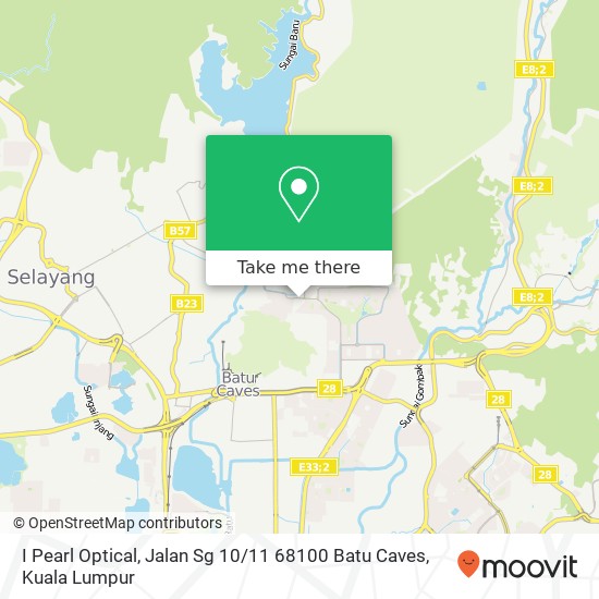 I Pearl Optical, Jalan Sg 10 / 11 68100 Batu Caves map
