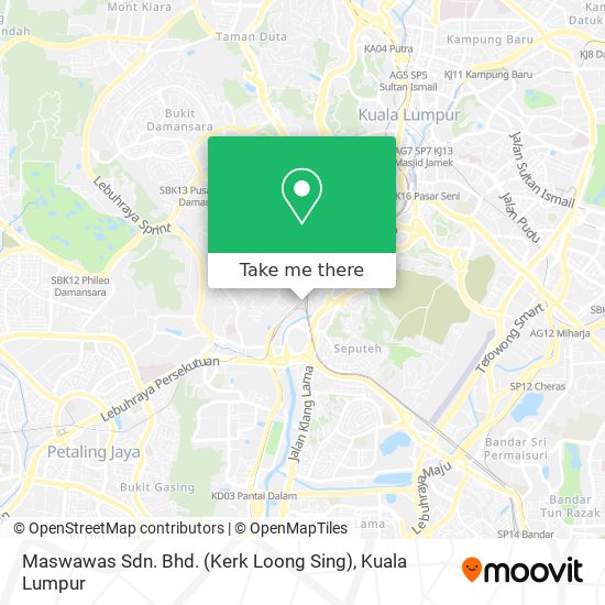 Maswawas Sdn. Bhd. (Kerk Loong Sing) map