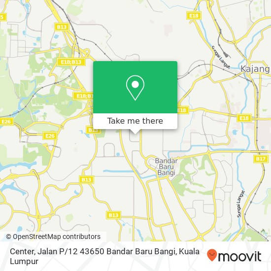 Center, Jalan P / 12 43650 Bandar Baru Bangi map