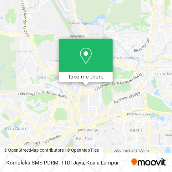 Peta Kompleks SMS PDRM, TTDI Jaya
