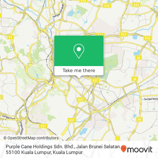 Purple Cane Holdings Sdn. Bhd., Jalan Brunei Selatan 55100 Kuala Lumpur map